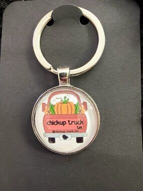 Chickup Truck logo keychain with Pumpkin Truck 🩵🛻🐥🩵🎃